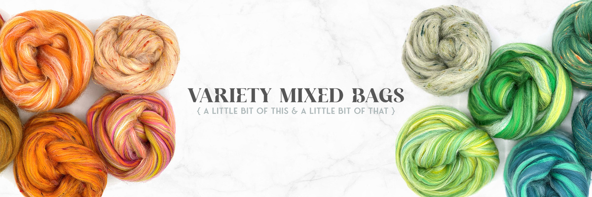 Variety Mixed Bags of Crafting Fibre